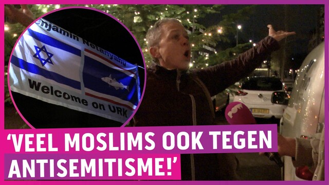 Pro-Isral-demonstranten achter Netanyahu: 'Gazanen geen mensen'