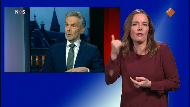 NOS Gesprek minister-president met gebarentaal