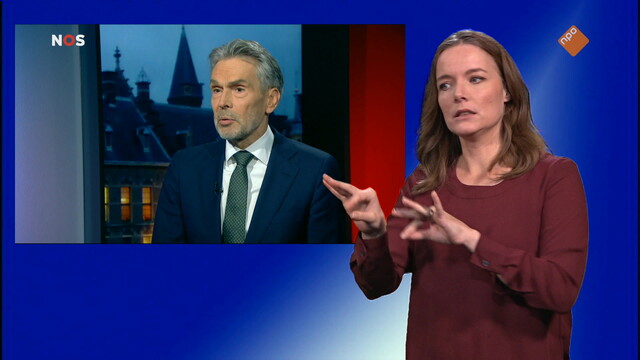 NOS Gesprek minister-president met gebarentaal