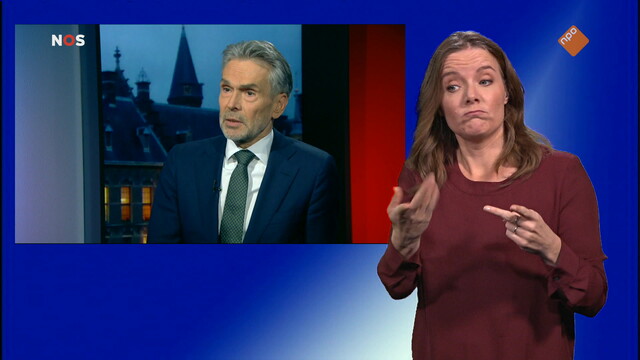 NOS Gesprek minister-president met gebarentaal