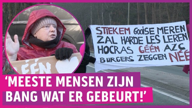 Boze bewoners in actie tegen azc: ?Door tot ze luisteren!?