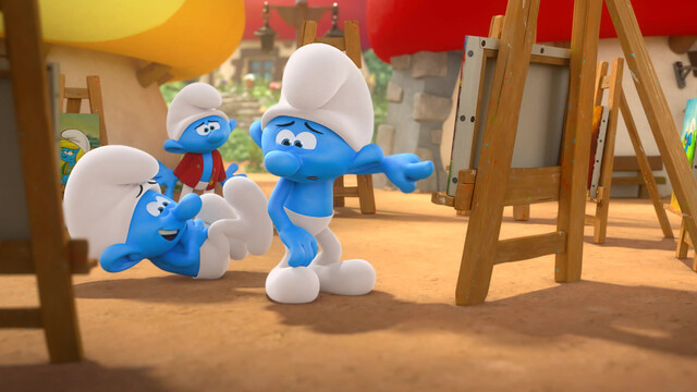 Een meesterwerk smurfen