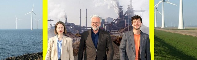 De presentatoren op een rij