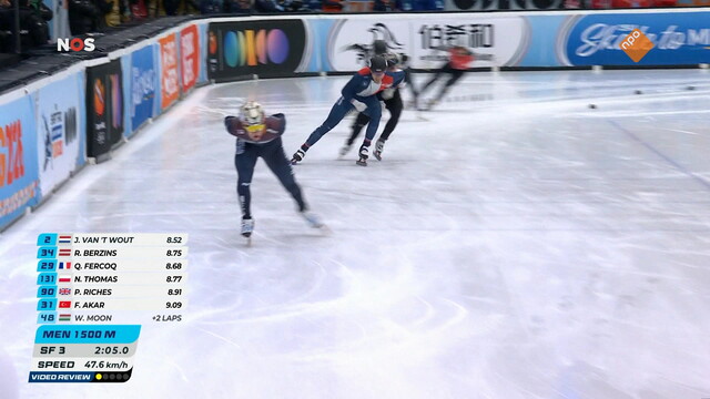 Override of the title NOS Sport: EK Shorttrack, Tilburg