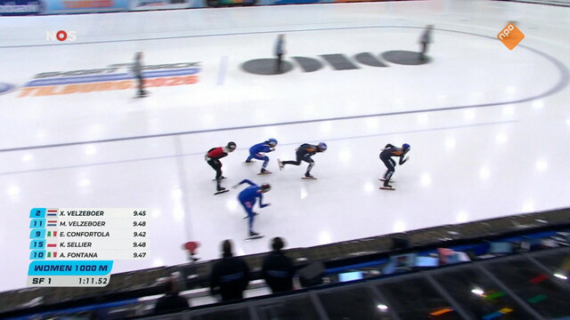 Override of the title NOS Sport: EK Shorttrack, Tilburg