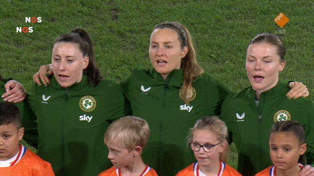 NOS WK-kwalificatie Voetbal Nederland - Ierland 1e helft