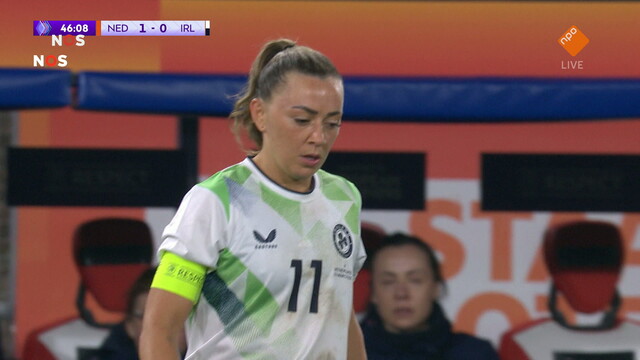 NOS WK-kwalificatie Voetbal Nederland - Ierland 2e helft