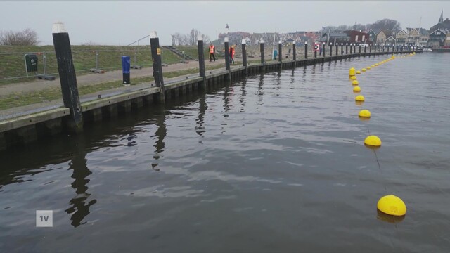 De haven van Urk dreigt te verzakken