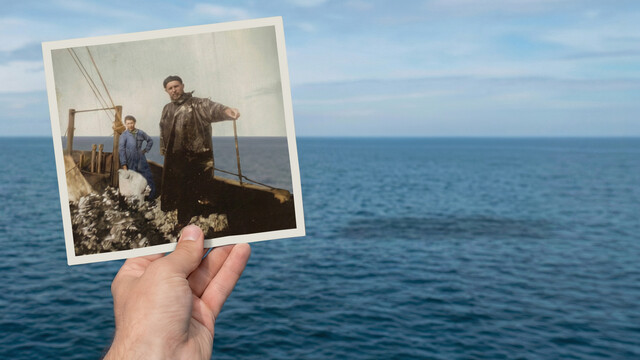 Override of the title Op zee gebleven