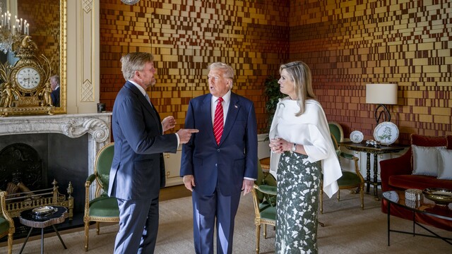 Override of the title Koninklijk bezoek aan president Donald Trump ongepast? Ruim helft vindt het kunnen, maar grootste groep wil wel dat premier Rob Jetten zich uitspreekt over zijn beleid