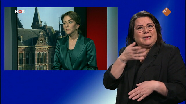 NOS Gesprek minister-president met gebarentaal