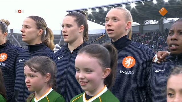 NOS WK-kwalificatie Voetbal Ierland - Nederland 1e helft