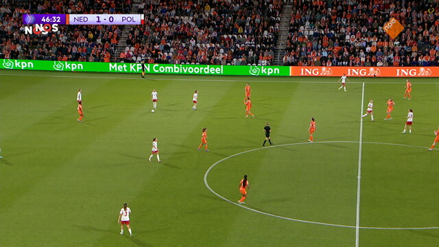 NOS WK-kwalificatie Voetbal Nederland - Polen 2e helft