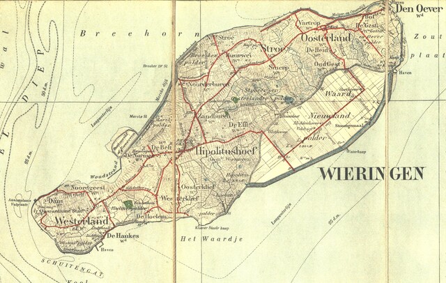 Kaart van Wieringen (1909) Kaart van Wieringen (1909)