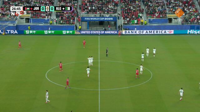 NOS FIFA WK Voetbal 2026 Jordanië - Algerije 1e helft (2/2) NOS FIFA WK Voetbal 2026 Jordanië - Algerije 1e helft (2/2)