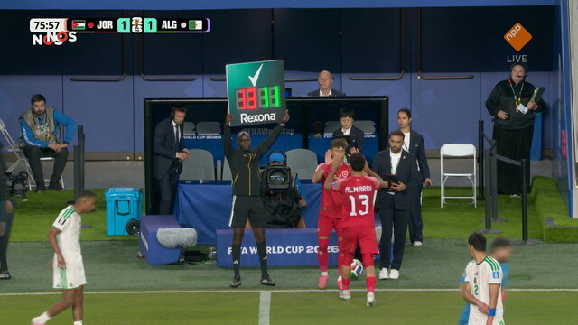 NOS FIFA WK Voetbal 2026 Jordani� - Algerije 2e helft (2/2)