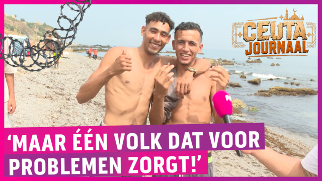 Bizar groot vluchtelingenkamp op strand Ceuta: ‘Lekker h*sj roken!’