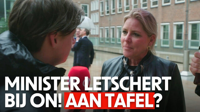 Minister Letschert wil niet aanschuiven bij Ongehoord Nieuws Minister Letschert wil niet aanschuiven bij Ongehoord Nieuws