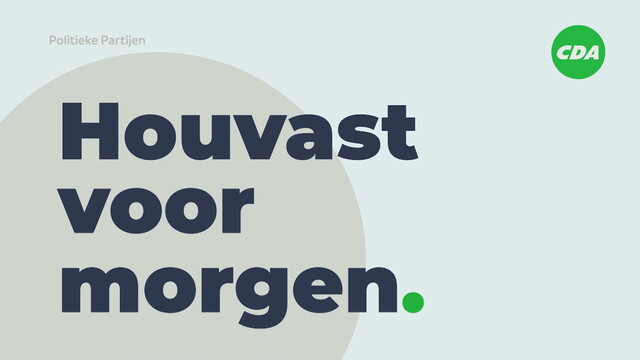 Politieke Partijen: CDA Politieke Partijen: CDA