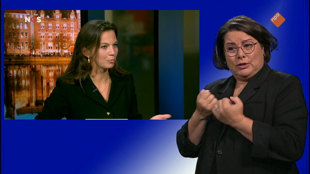 NOS Gesprek minister-president met gebarentaal