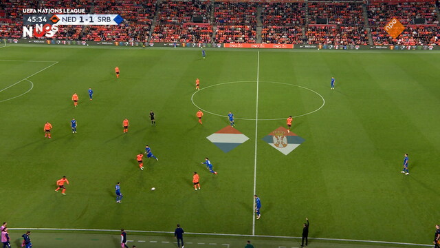 Override of the title NOS Voetbal Nations League Nederland - Servië 2e helft