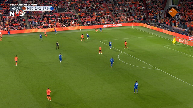 Override of the title NOS Voetbal Nations League Nederland - Servië 2e helft