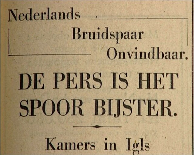 andere tijden, krantenbericht andere tijden, krantenbericht