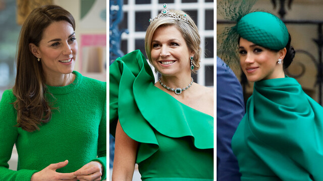 Royals in de trendkleur groen