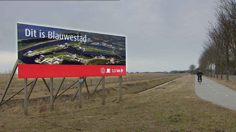 blauwe stad