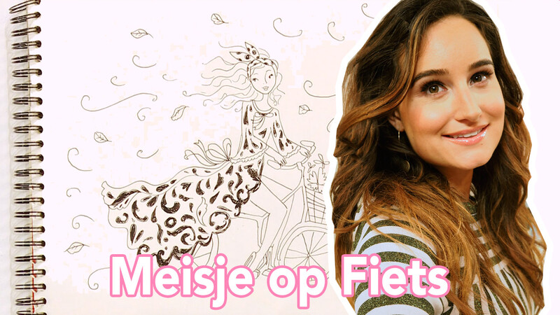 Meisje op Fiets - Tekenen | Jill