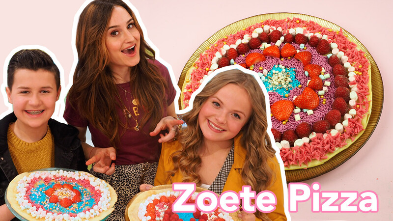 Zoete Pizza met Max en Anne - Recept | Jill