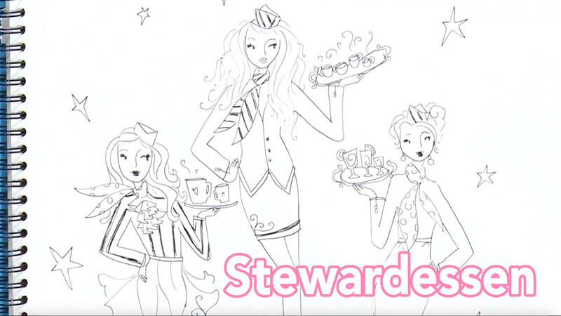 Stewardess - Tekenen | Jill