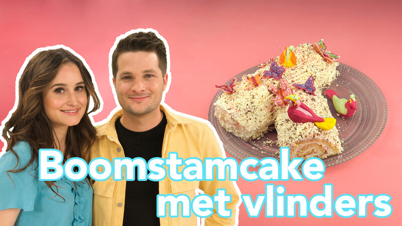 Boomstamcake met Vlinders - Recept | Jill