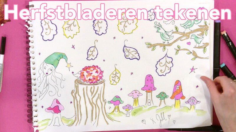 Herfstbladeren - Tekenen | Jill