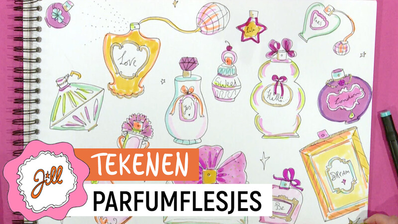 Parfumflesje - Tekenen | Jill