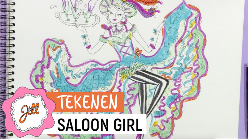 Saloon Girl - Tekenen | Jill