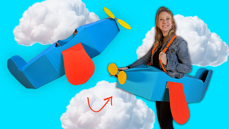 Knutsel een vliegtuigkostuum voor carnaval