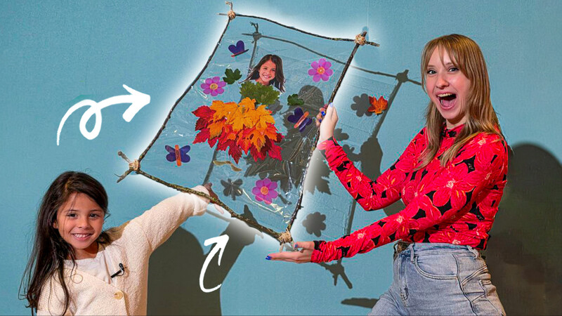 Een prinsessenjurk van herfstblaadjes