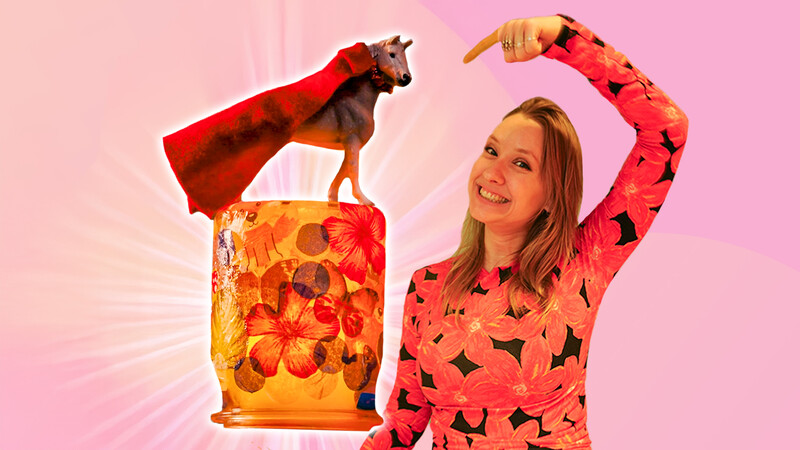 Sint Maarten-lampje voor in het raam