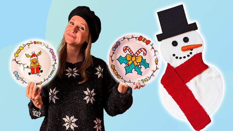 Sneeuwpop tafelkleed!