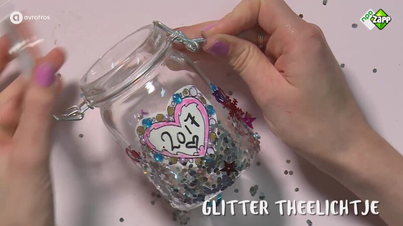 Jills Bonus DIY: Glitter theelichtje