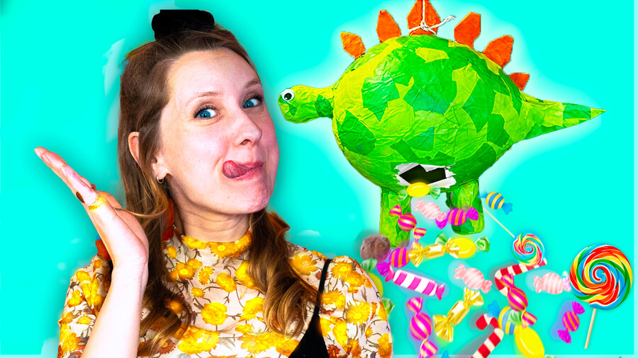 Knutsel je eigen dino piñata