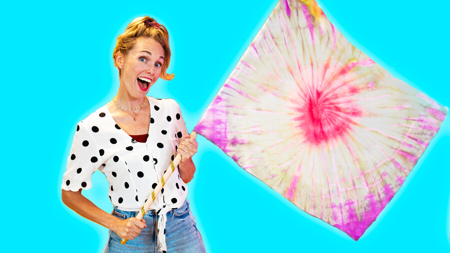 Tye dye vlag maken