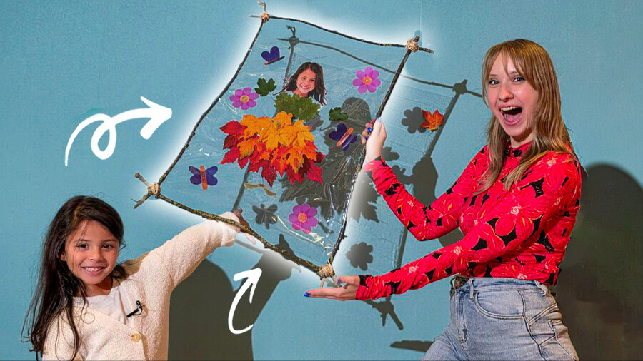 Een prinsessenjurk van herfstblaadjes