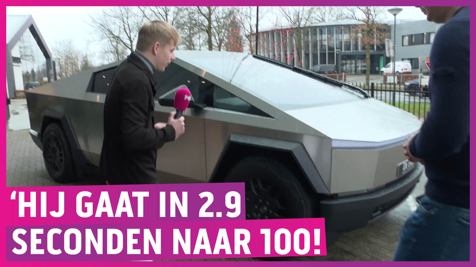 Eerste Cybertruck eindelijk in Nederland: 189K euries!