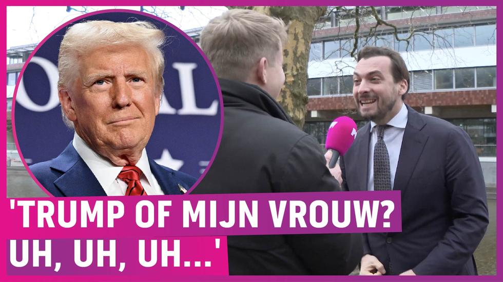 Baudet met Trump-blik door Amsterdam: 