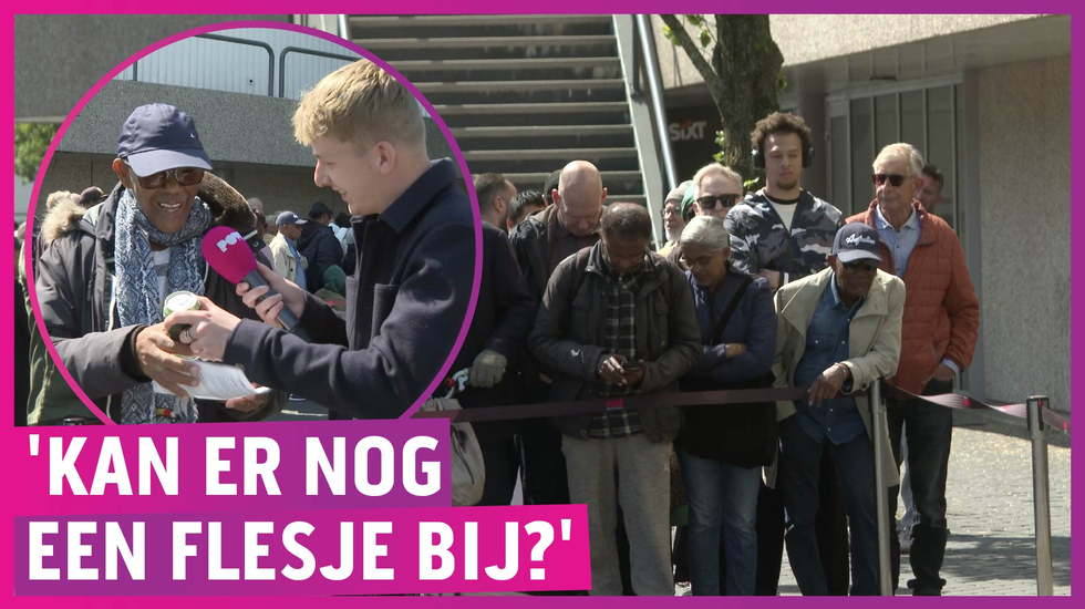 Enorme rijen zuipschuiten voor gratis levertest!