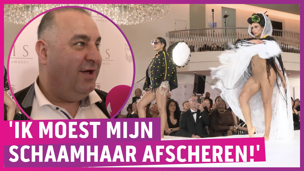 Activist verstoort heerlijke naakte modeshow: 