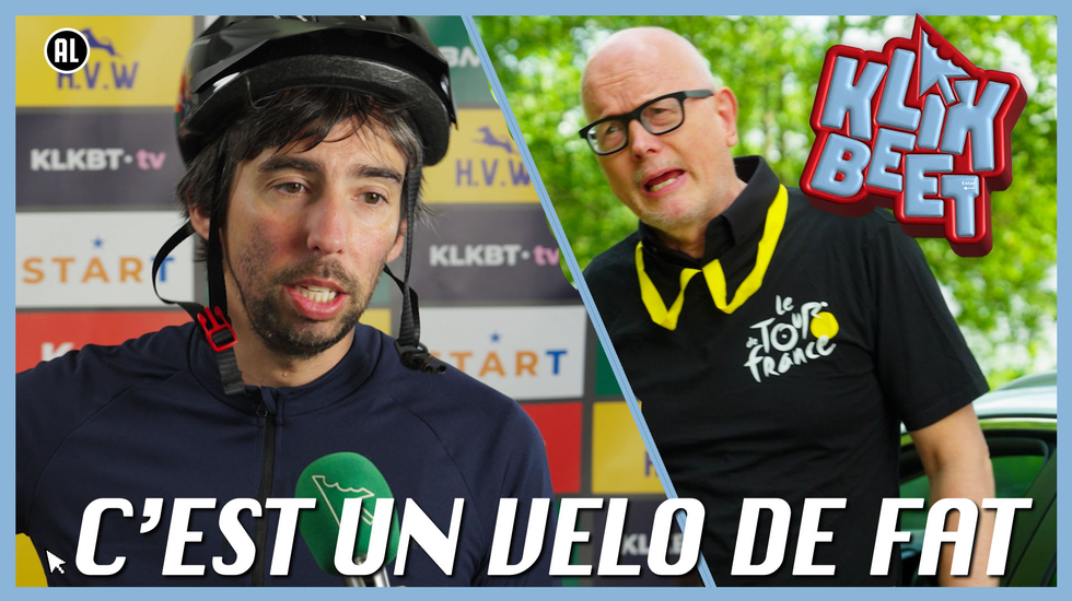 Fietswissel gaat mis in de Tour de France